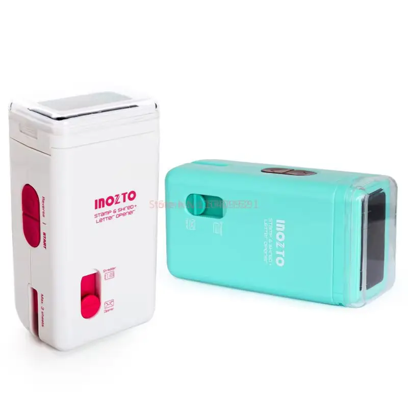 آلة تقطيع كهربائية صغيرة محمولة متعددة الوظائف ثلاثة في واحد، آلة تقطيع منزلية صغيرة، فتاحة حروف، آلة تقطيع مستندات صغيرة #1