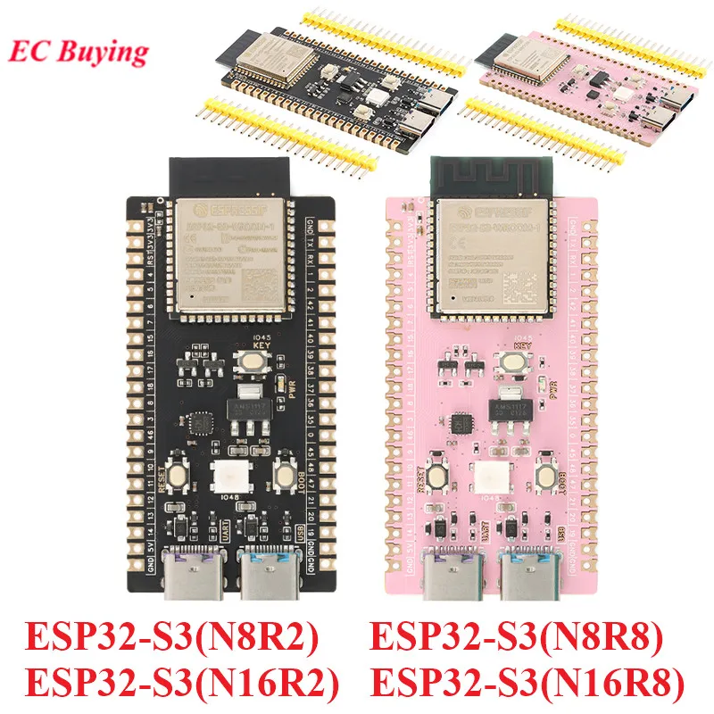 ESP32-S3 Core Development Board N8R2 N8R8 N16R2 N16R8 with ESP32-S3-WROOM-1 ESP32 2.4G WiFi Wireless Module ESP32-S3-WROOM-N16R8