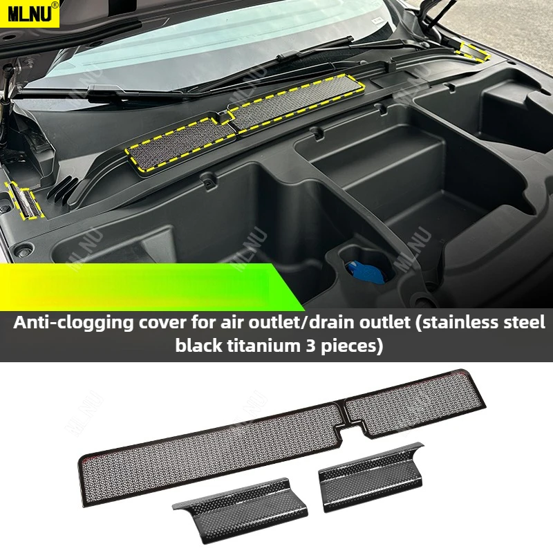 Immagine 7: Protezione per Cofano con Canale d'Acqua Adatta per Guida a Destra e Sinistra per Accessori Xpeng G6 2025 2026 Previene la Presenza di Detriti Acciaio Inossidabile Adesivo Durevole