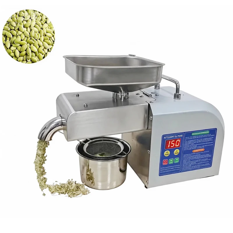 High Oil Yield Household Oil Expeller Machine Cold Hot Press Supported Digital Intelligent Control Oil Press Machine For Seeds