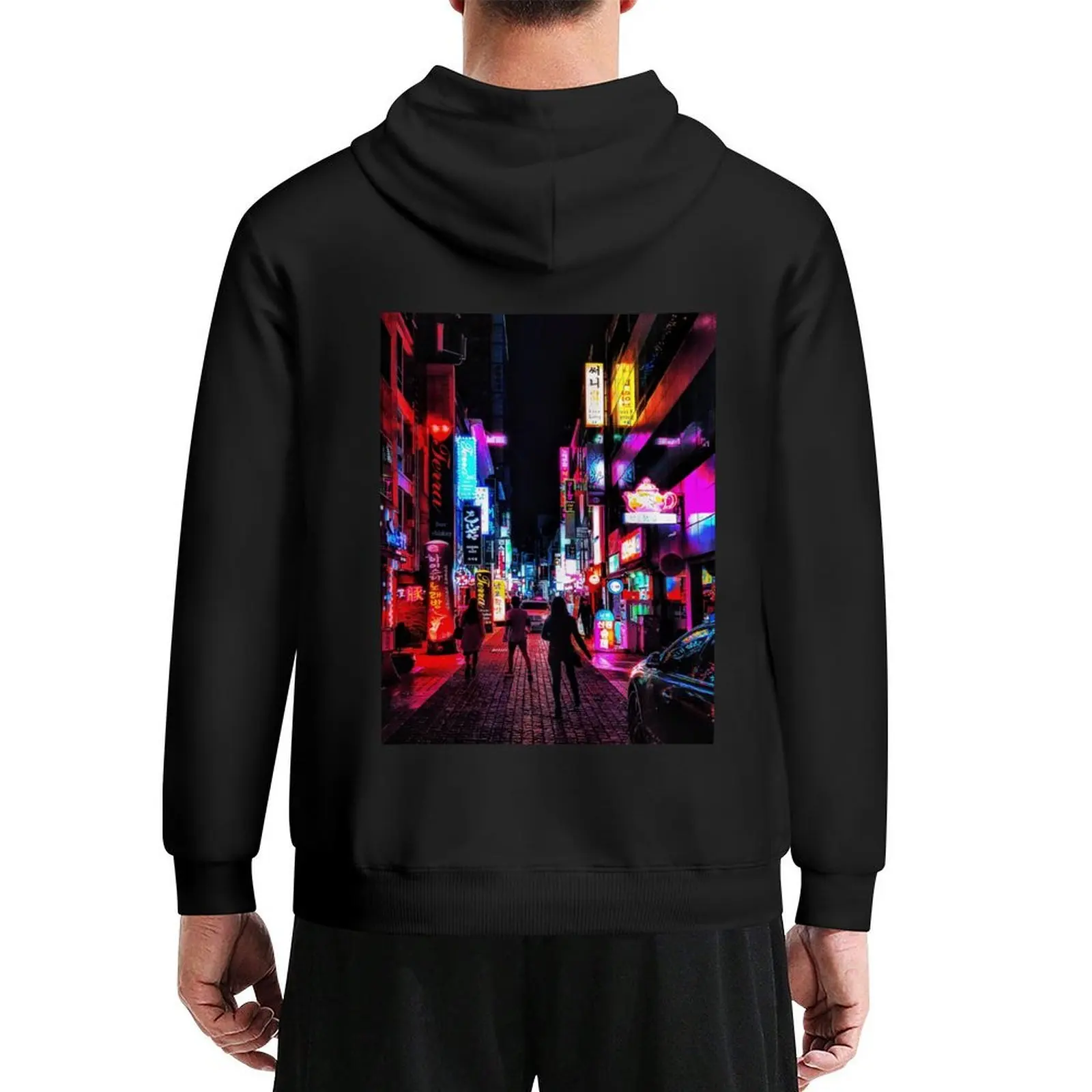 

vibrant nights Hoodie autumn men's autumn clothes autumn jacket men korean clothes new hooded tee