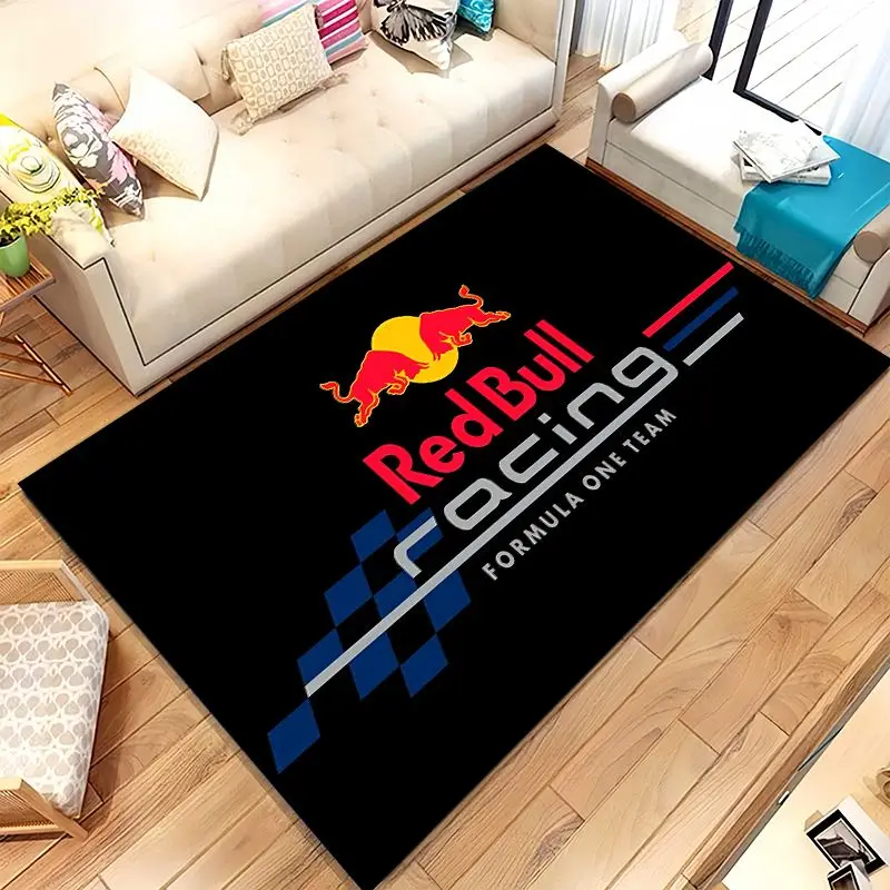 Racing Car R-Red B-Bull Garage Soft Non-Slip Large Area Rug for Living Room,Bedroom Playroom Carpet Mat for Sofa,Home Decor