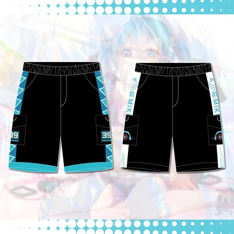 

New Hot Sale Pant Anime Mikuu Men Women Cotton Casual Pants Cartoon Black Pants Men Cargo Pants Sweatpant Fashion shorts Unisex
