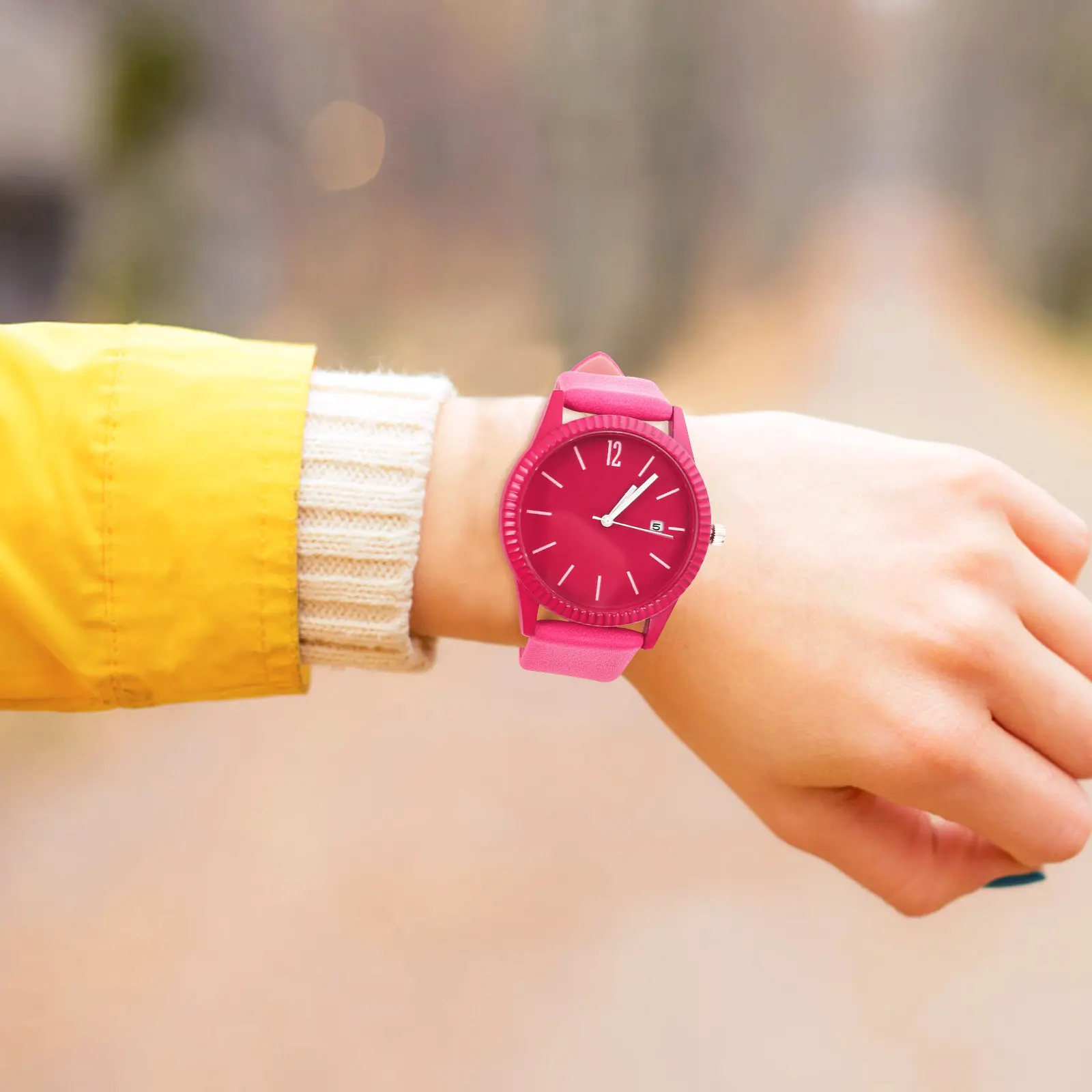 

Женские водонепроницаемые стильные наручные часы с дышащим ремешком, кварцевые часы, повседневные элегантные изящные часы для женщин