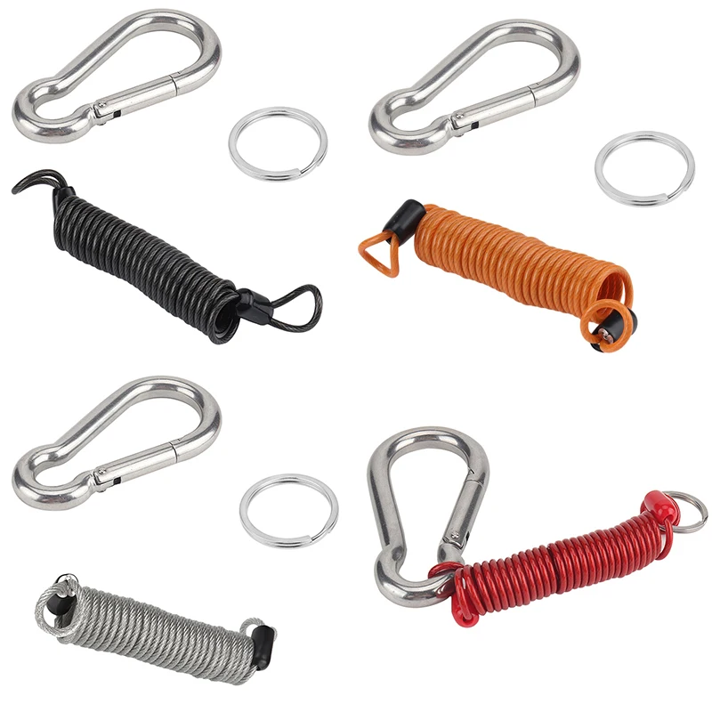 New10x100mm Trailer Spring Rope Safety Buckle,Fastway Zip 4 Foot Breakaway Cable 80-01-2140