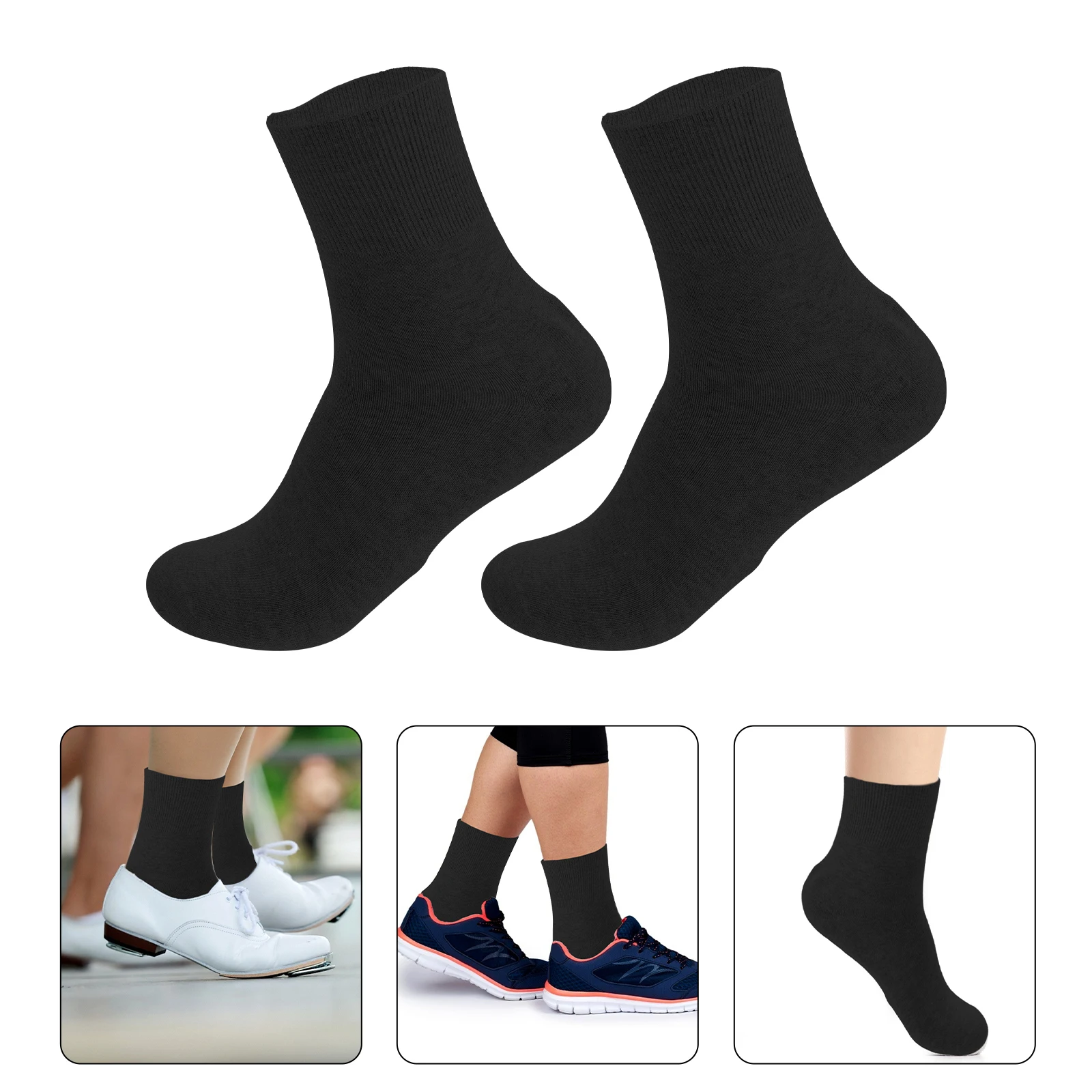 

2pcs Men'S Moisturizing For Foot Care Soft Cotton Cracked Heel Socks For Dry Skin Deep Repair Foot Treatment Calluses Removal