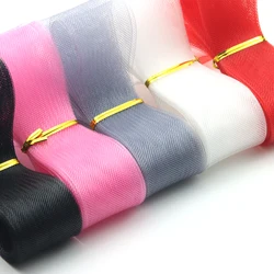 5M 4/6/8CM Horsehair Woven Mesh Fabric Polyester Crafts For Sewing Wedding Dress Petticoats DIY PROM Accessories