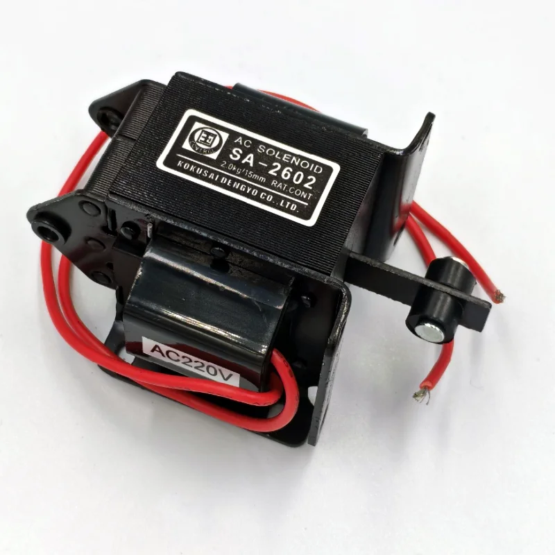 SA-2602 AC 110V AC 220V  Suction 2KG Stroke 15mm Tractive Type Solenoid Electromagnet