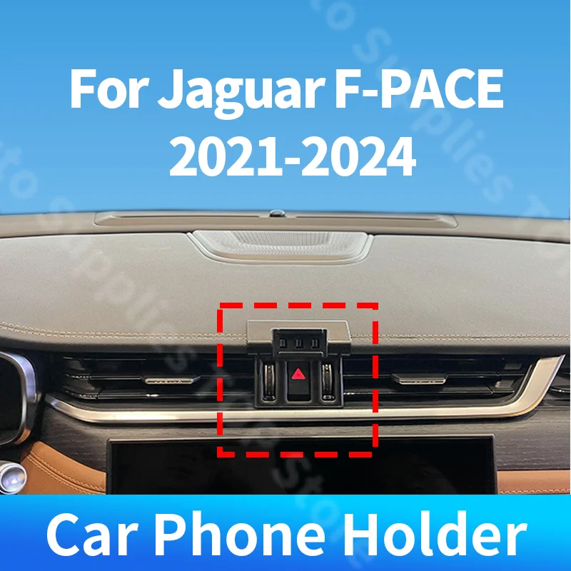 

For Jaguar F-PACE 2021 2022 2023 2024 Car Phone Holder Special Fixed Bracket Wireless Charger For Car Auto Interior Accessories