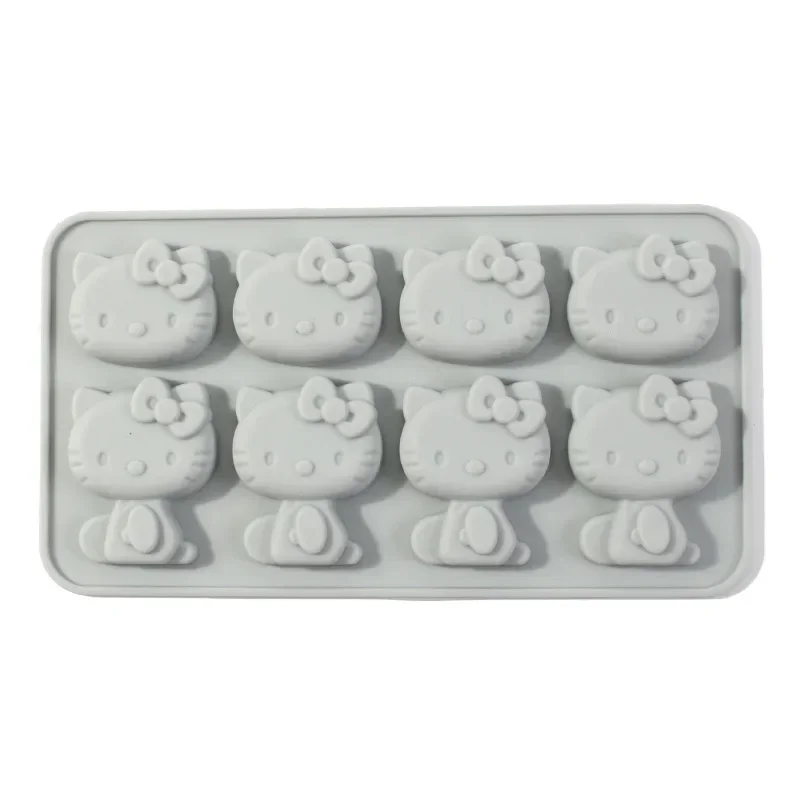 Sanrio Anime Hello Kitty Cake Mold Cartoon Silicone Ice Cube Mould Cookie Candy Cake Mold Kitchen Pastry Handmade Baking Tools