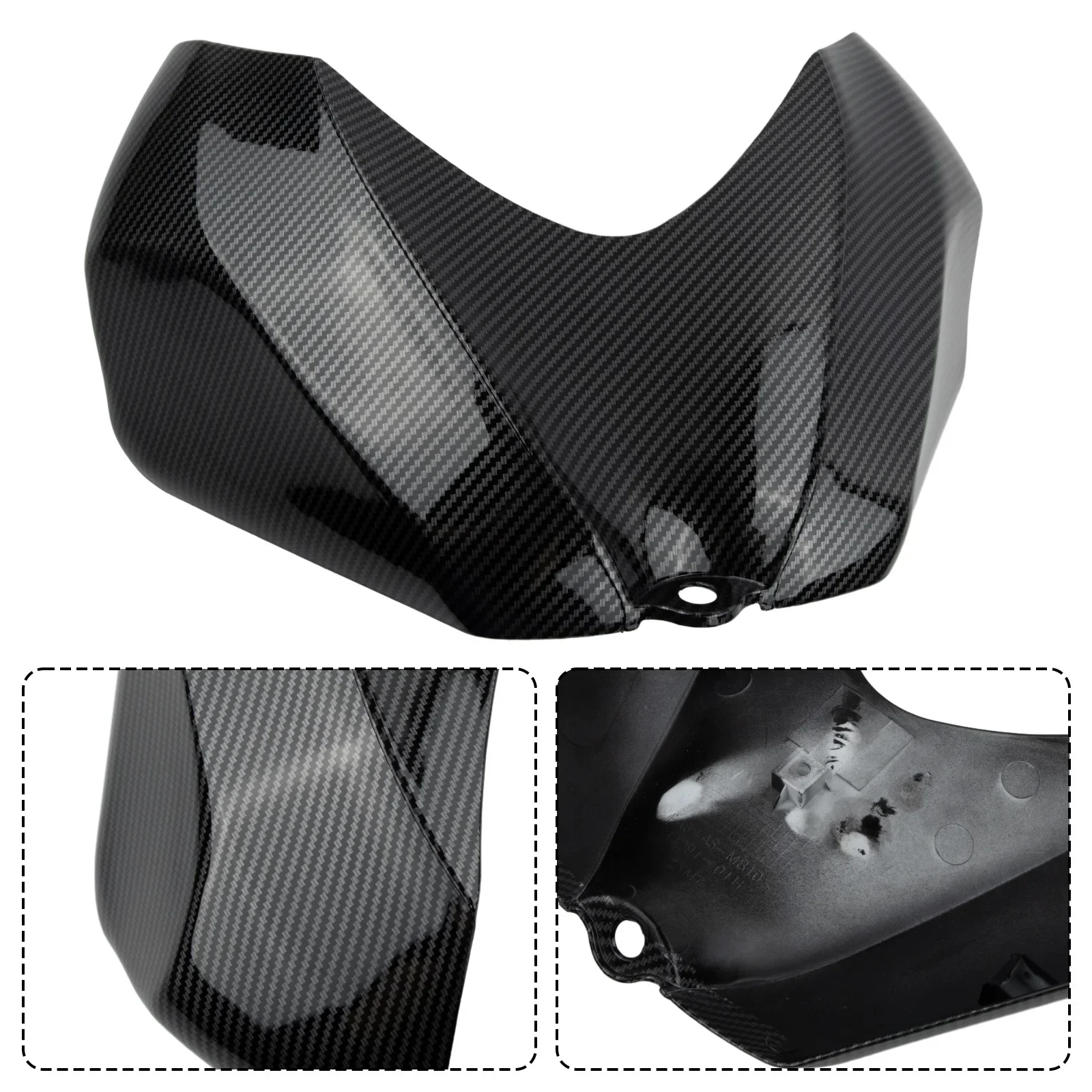 Cover Fairing Gas Tank 2Pcs Car Accessories Carbon Fiber Pattern Replace Install For Suzuki GSXR 600 750 06-07