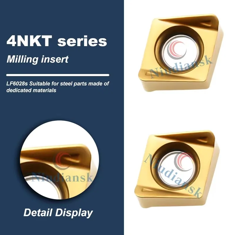4NKT060308R-ML Fast Forward Numerical Control Blade Double Sided Milling Insert TE90 Right Angle Stainless Steel Milling Cutter