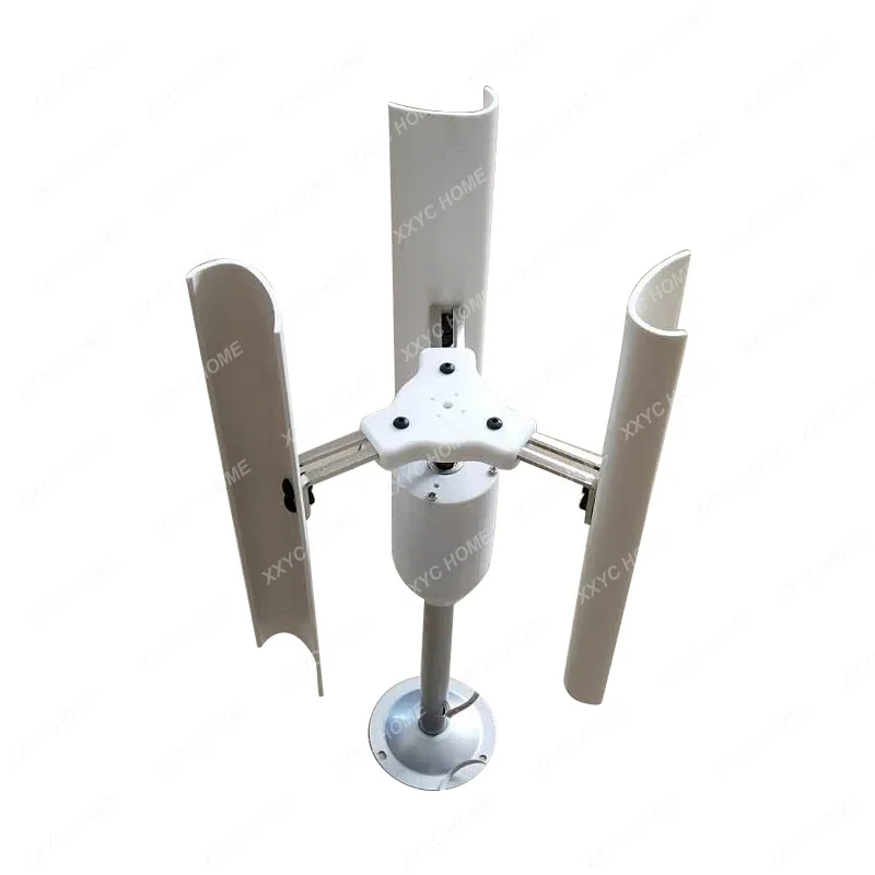 Vertical Axis Wind Turbine Model Three-phase Permanent Magnet Generator Windmill Toy Night Light Making DIY Display