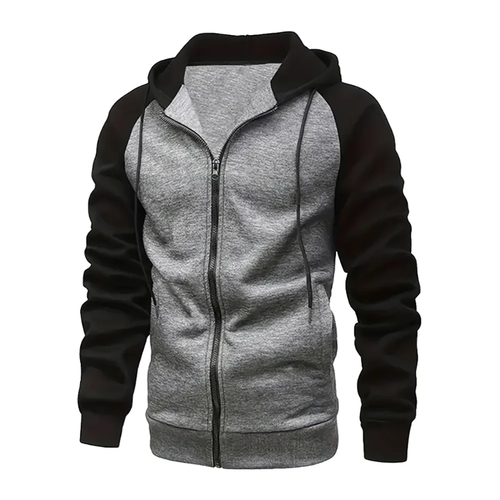 Sweat à capuche zippé pour homme avec manches Leurs lan, sweat-shirt masculin, haut décontracté, durable, documents, nuits, automne, hiver, nouveau