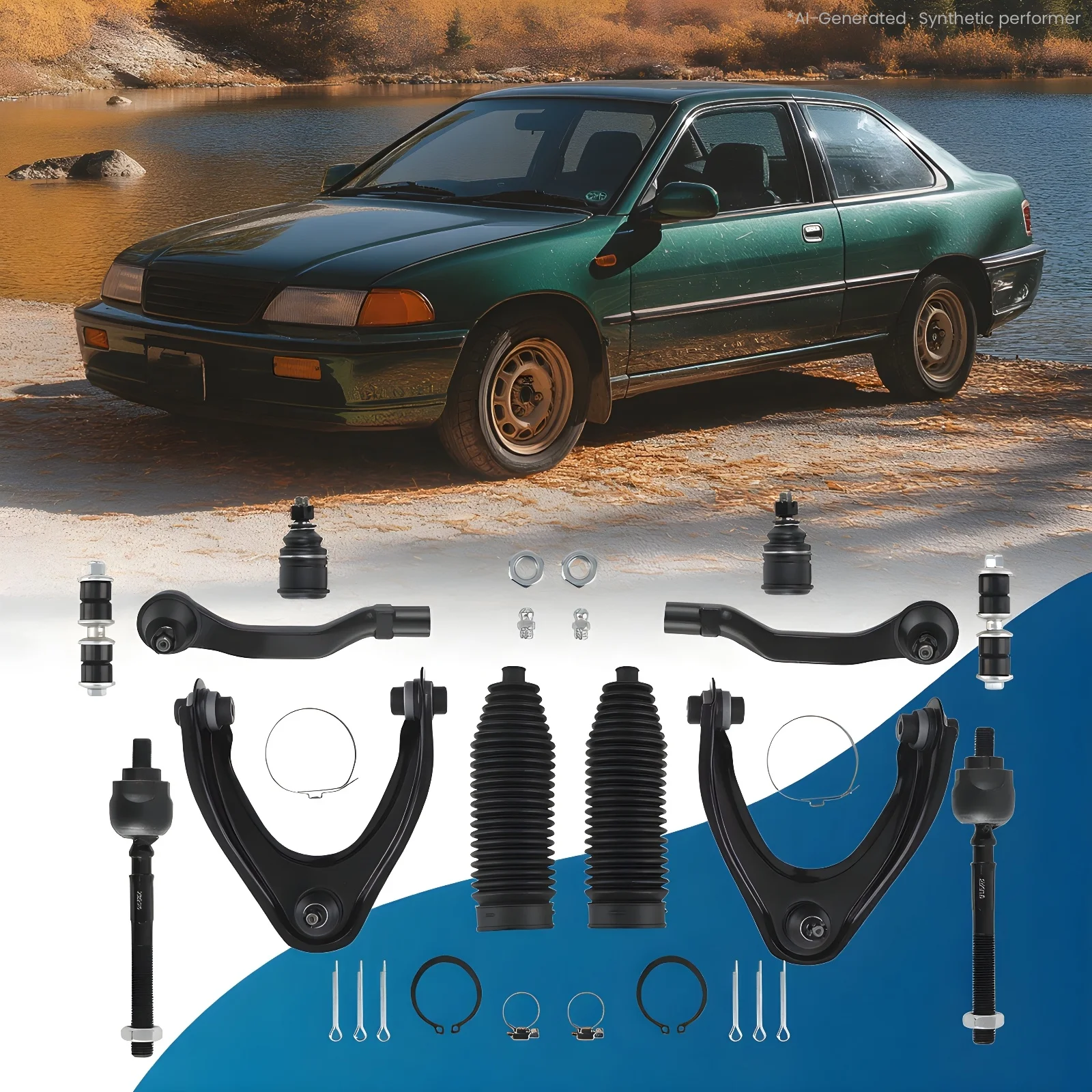 MaXpeedingrods Suspension Front Upper Control Arms Kit for 1996-2000 Honda Civic