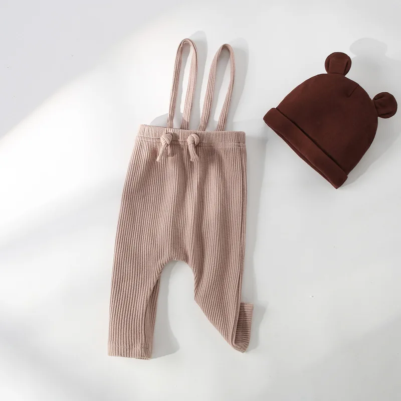 Newborn Baby Pants Leggings Girl Boy Ribbed Solid Elasticty PP Pants 0-24M Children Cute Bodysuit Toddler Trousers Korean Clothe