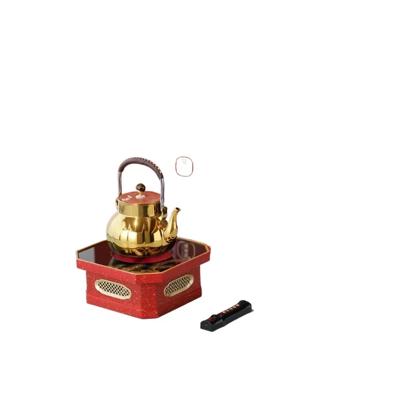 Four flat and eight-stable electric ceramic stove red gift box Fulu gift Chinese tea set for the elders