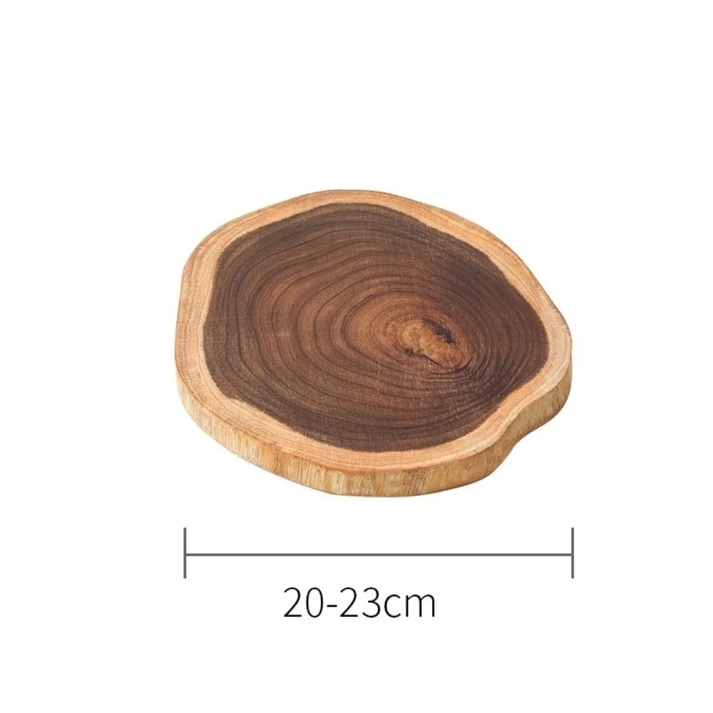Solid Wood Cutting Board Mats Anti Mold Anti Crack Wooden Chopping Board Irregular Fruit Bread Serving Tray Cut Vegetable