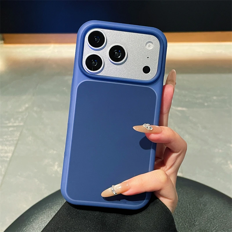 Original Flüssigsilikon Candy Jelly Farbige Matte Weiche Hülle für iPhone 18 Pro 17 16 15 Pro Max Stoßfeste Bumper-Schutzhülle – Detail 23