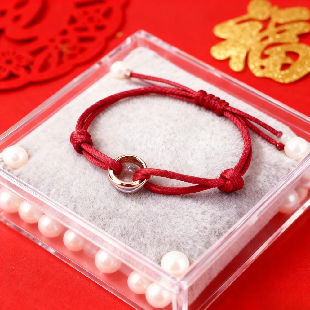 

Модные аксессуары 2025 года, трехкоцветный браслет для пары с тремя кольцами