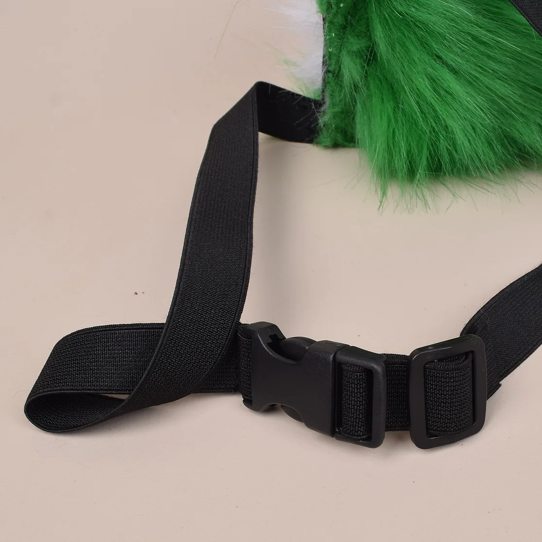 여성 귀여운 다람쥐 봉제 강아지 여우 꼬리 조절 가능한 털이 있는 늑대 꼬리 역할 놀이 애니메이션 공연 소품 할로윈 파티 어린이 선물