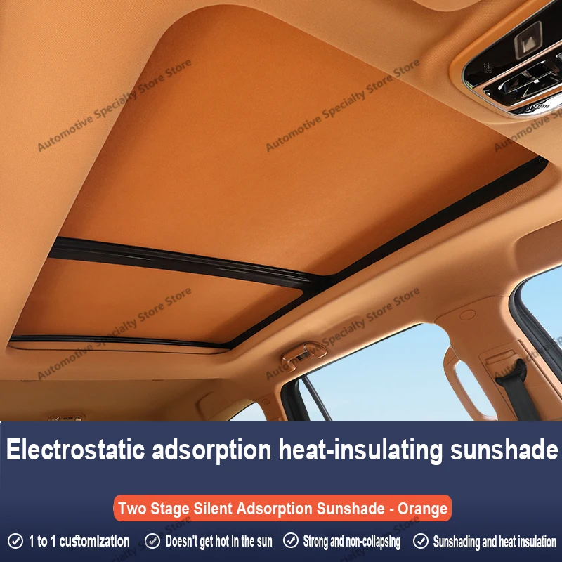 Für Volkswagen Touran 2011 ~ 2015 Auto Panorama Schiebedach Isolierung Dach Visier Elektrostatische Adsorption Wildleder Stoff Sonnenschutz