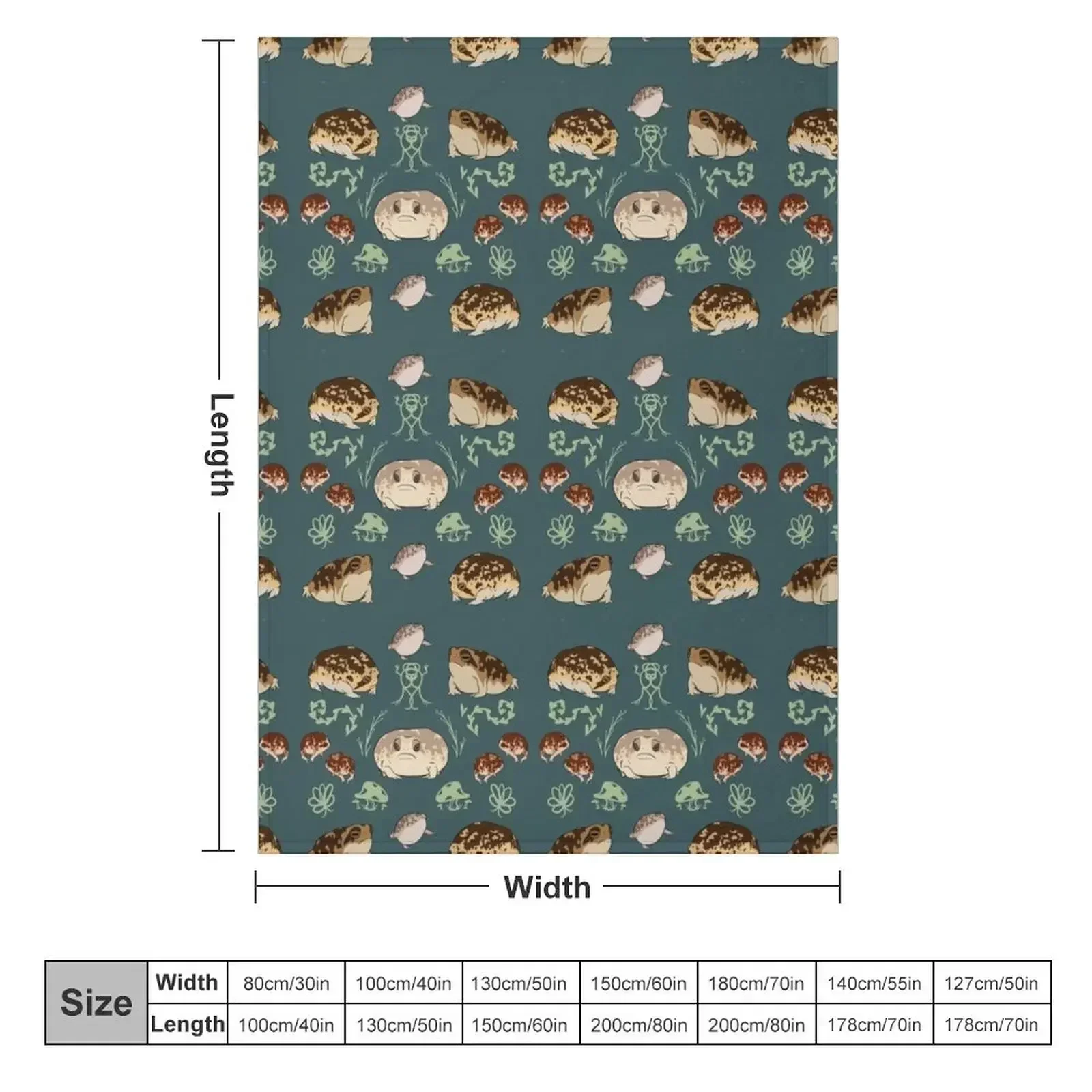 Rain Frog Pattern Throw Blanket valentine gift ideas blankets and throws sofa bed Blankets