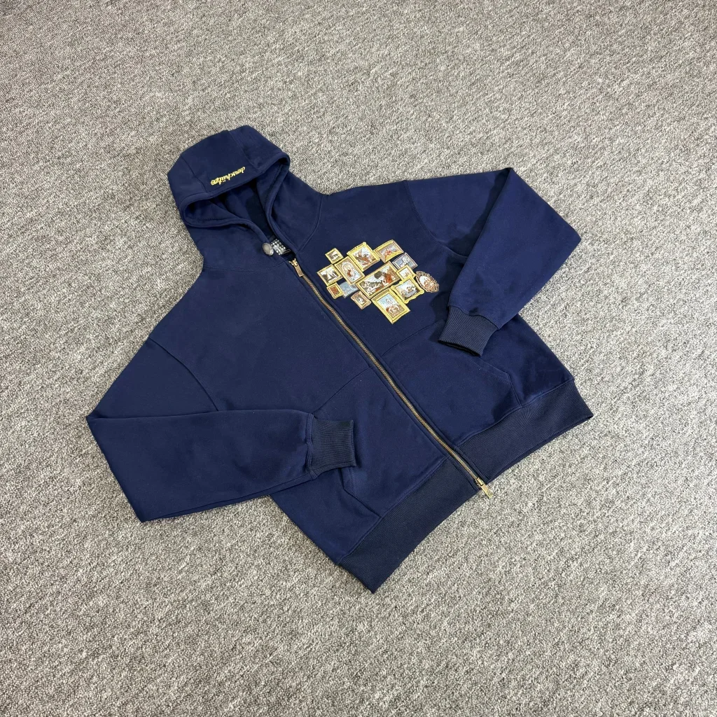 

25ss High Quality Zipper Der Hoodies Pants Men Women American Retro Embroidery Logo Casual Sweatpants