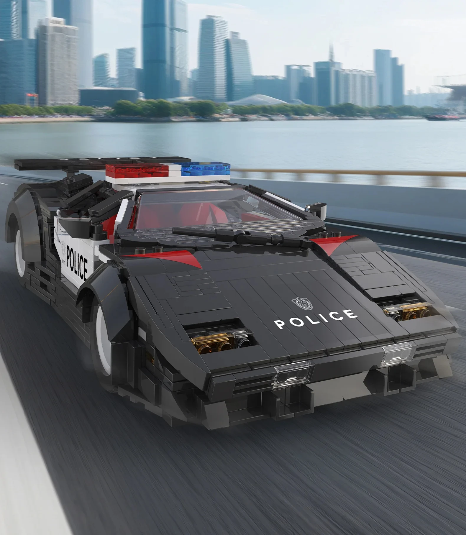 

Набор MOC из 1383 деталей для сборки полицейского автомобиля, идеальное испытание для любителей DIY и уникальный подарок для всех возрастов