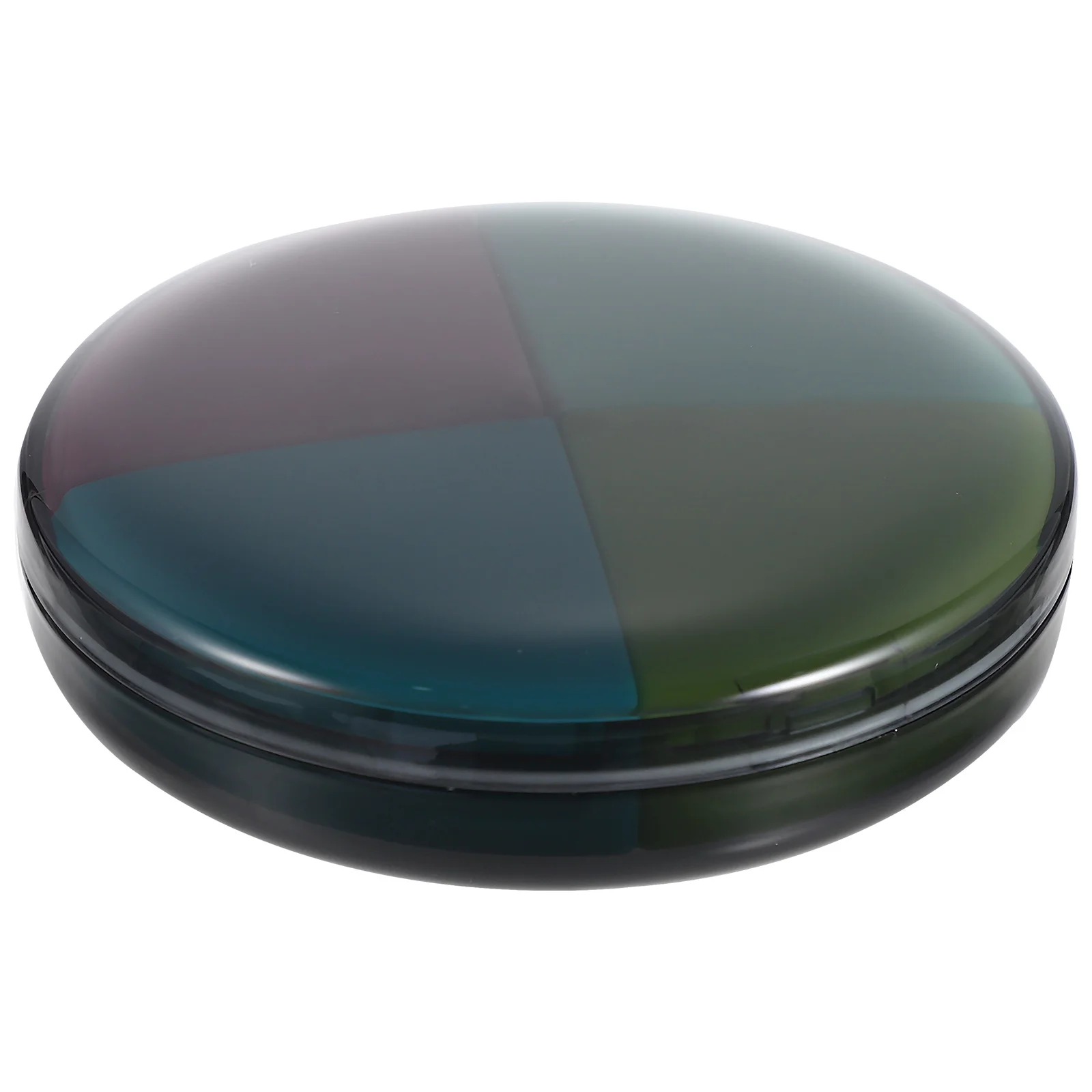 

Pill Box Organizer Round Portable Waterproof Weekly Pills Container Scratch-proof Medicine Box for Daily Use
