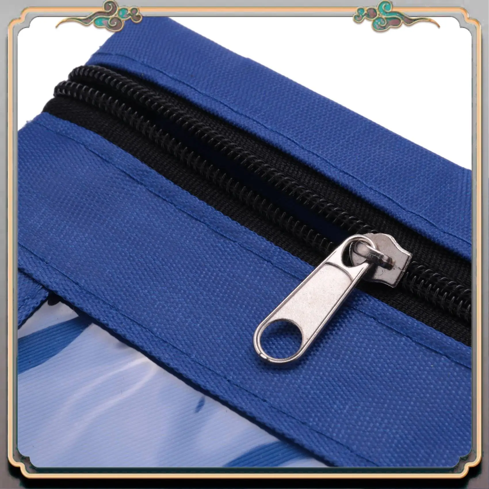 A46M-18 Pieces Ring Binder Pouch Pencil Bag With Holes 3-Ring Zipper Pouches With Clear Window (6 Colors)