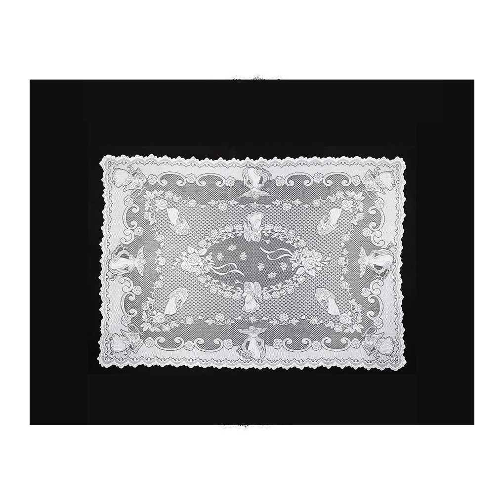 White Tablecloth Party Supplies Anti-Scald Lace Table Cover Kicthen Hotel