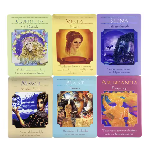 Deck Tarot Wisdom Edition Cards English Divination Board Deck Edition Versions Playing Game Goddess Guidance Oracle Cards Game