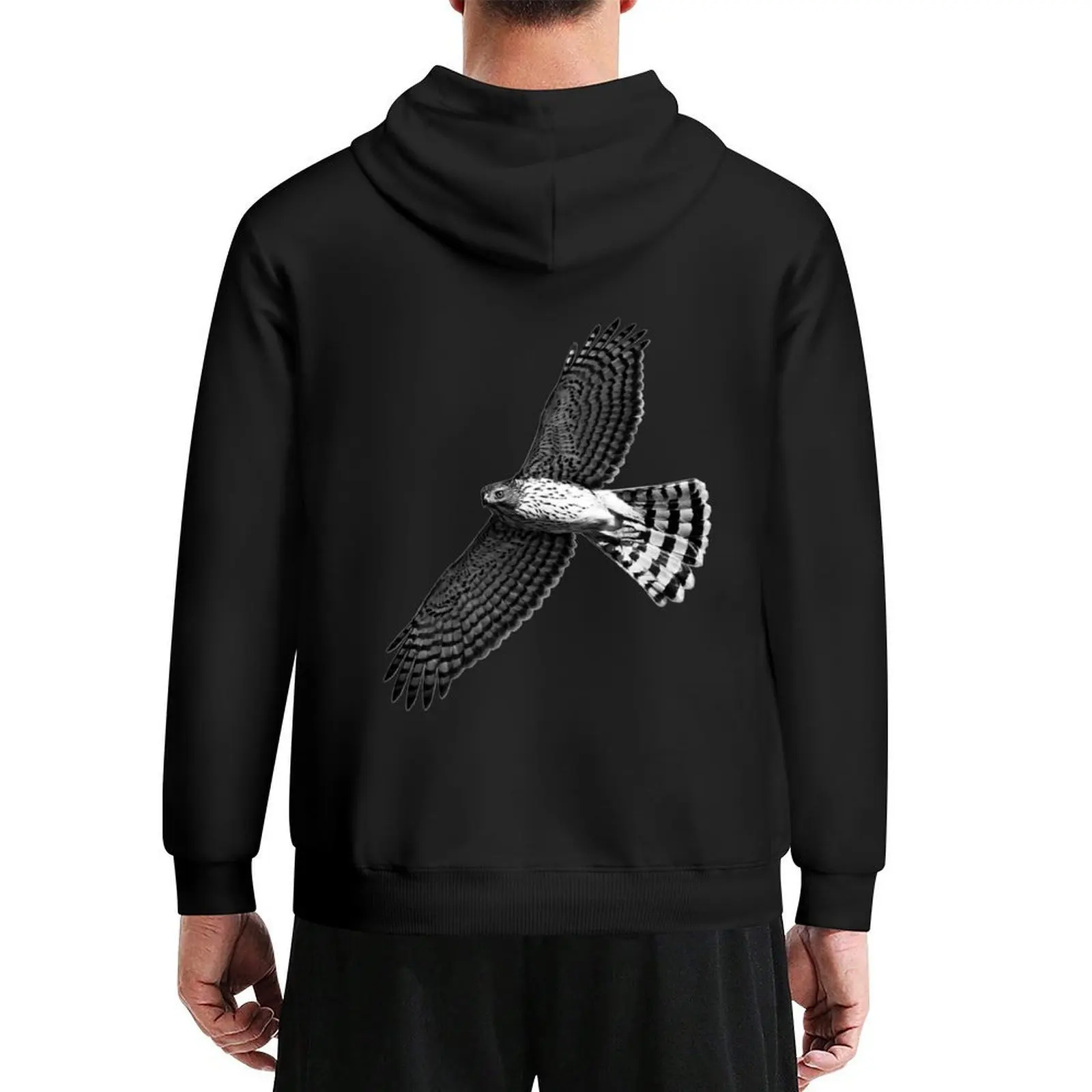 

Cooper's Hawk in Flight Hoodie winter clothes men wear men's autumn clothes korean style clothes hoodie for men