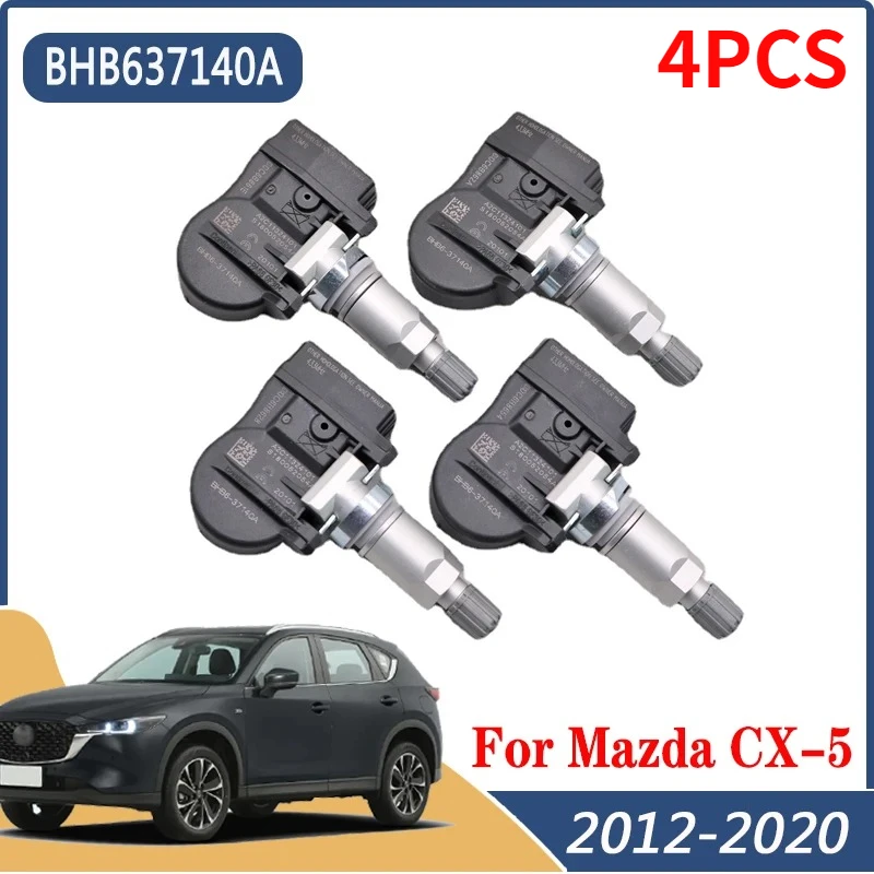 BHB637140A For Mazda 2 3 5 6 CX-3 CX-5 CX-7 CX-9 TPMS 4PCS/Lot Tire Pressure Monitor System Sensor 433MHZ BBP337140B GS1D37140