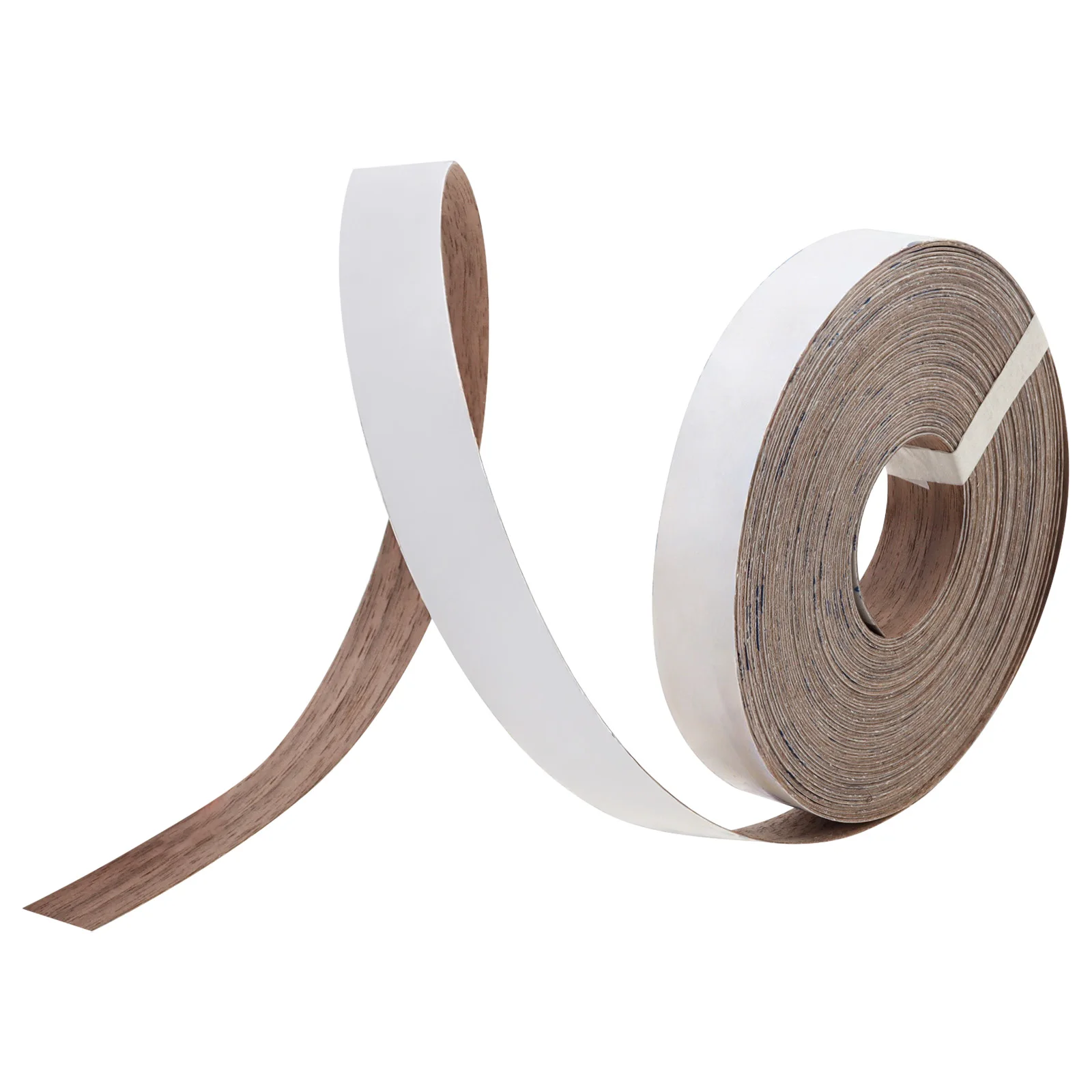 3/4 inch x 50 ft Natural Walnut Wood Double-Sided Adhesive Edge Banding for DIY Cabinet Repair / Furniture Restoration