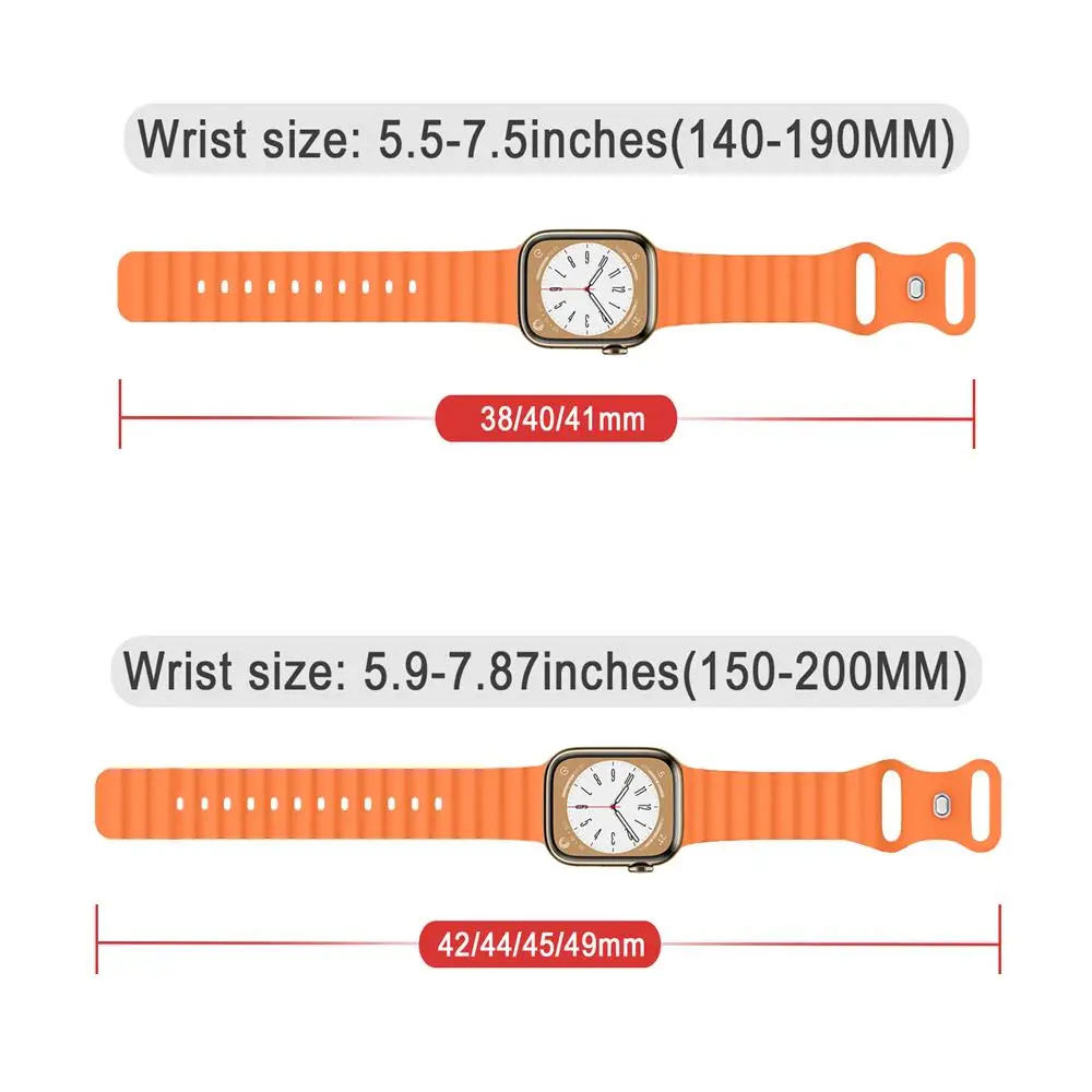 Ocean Band per Apple watch Ultra 49mm 45mm 46mm 42mm 44mm 40mm 41mm Bracciale sportivo in silicone serie correa 10 9 7 8 5 6 SE cinturino