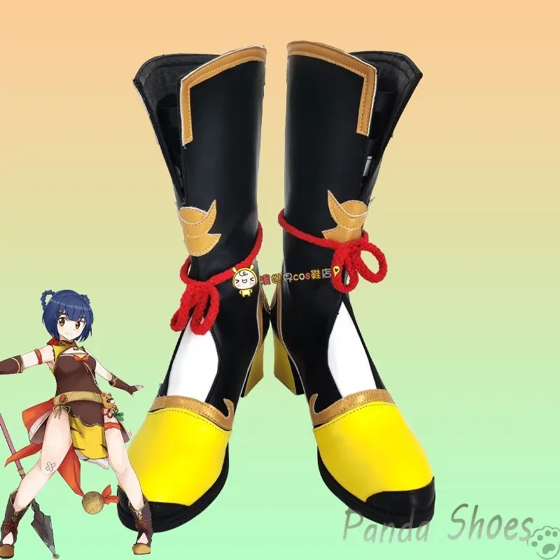 

Genshinimpact Xiangling Cosplay Shoes Comic Anime Game Cos Long Boots Xiang Ling Cosplay Costume Prop Shoes for Halloween Party