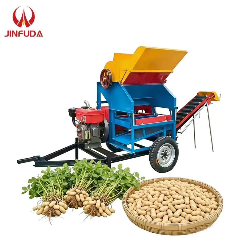 

Mobile Peanut Thresher Picker With 12HP Diesel Engine High Capacity Peanut Picking Machine For Farm