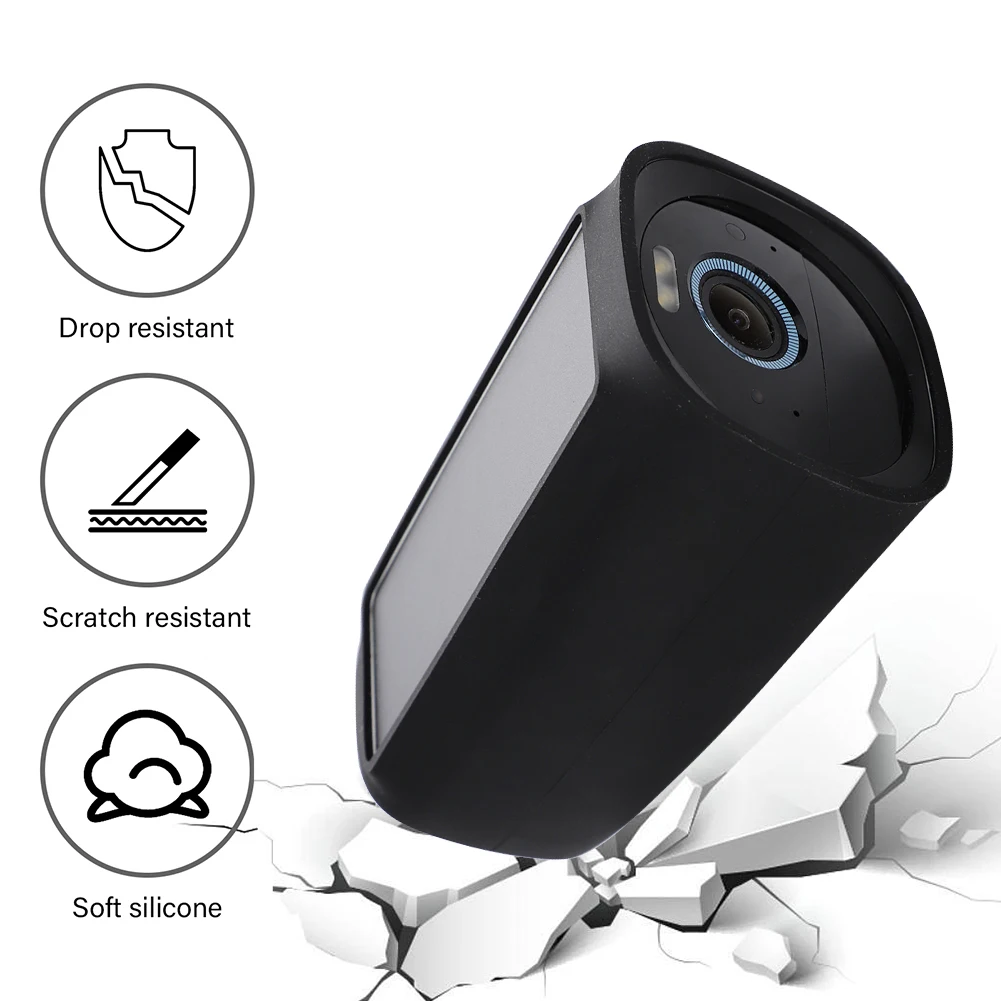Monitor Camera Protective Cover Silicone Camera Protection Shell Weather-proof for Eufy Cam 3 Add-on Wireless Security Camera