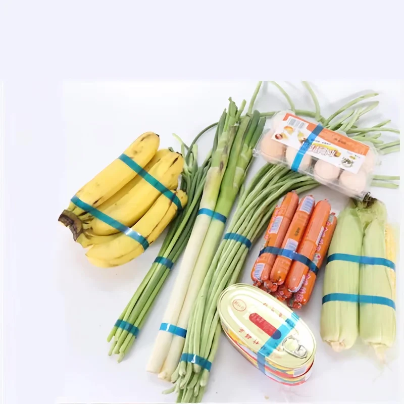 Mesin Pengikat Otomatis untuk Sayuran, Sosis, dan Produk Makanan dengan Pita Perekat Panas untuk Pembuatan Produk Karet