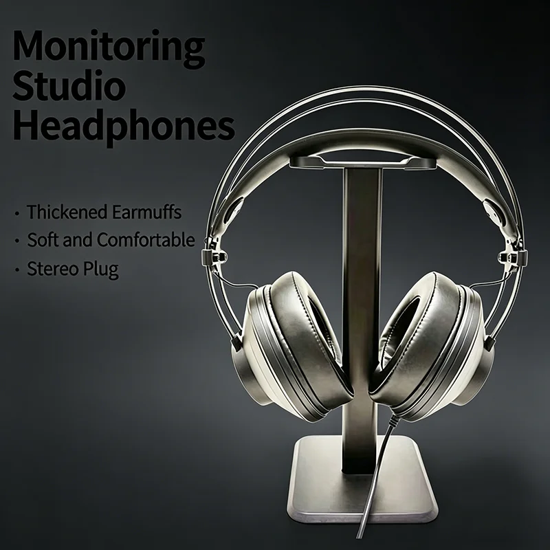 

Проводные студийные мониторные наушники HIFI стерео с мягкими амбушюрами для музыки и игр