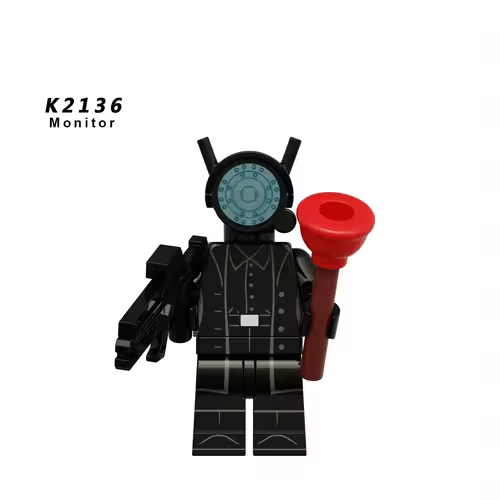 New KDL SWAT Skibidi Toilet Man Figures Anime Block Toys TvMan Titan Cameraman Speakerman Bricks Model Toy Birthday Gift - Image 39