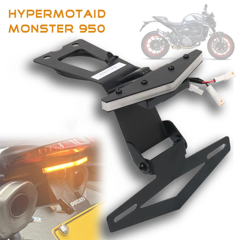 

For DUCATI Monster 950 Hypermotard 950 Motorcycle Rear Tail Light Brake Turn Signals Integrated LED License Bracket