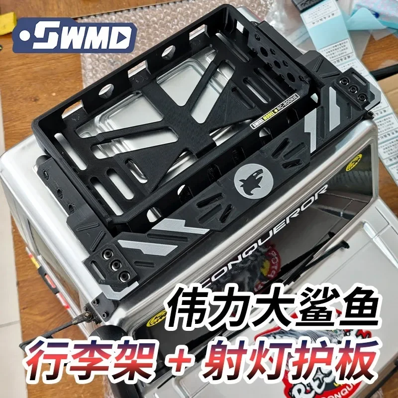 for WLtoys 1/6 Big Shark RC Crawler Roof Luggage Rack Spot Light Guard Upgrade No-Damage Mount Roof Protection Parts