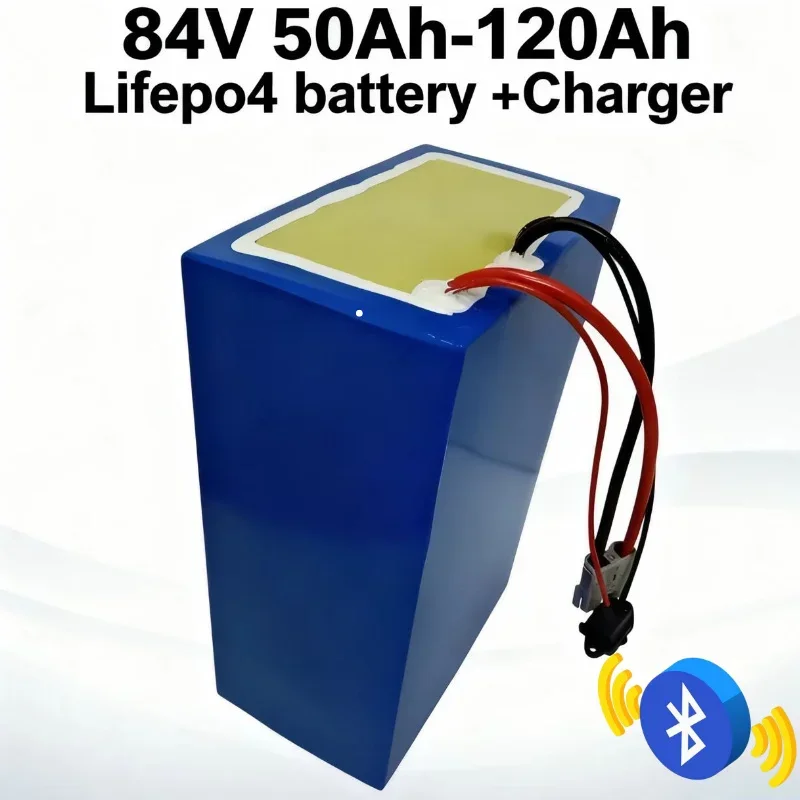 

Литиевая батарея LiFePo4 84 В, 50–120 Ач, высокая емкость с BMS + зарядное устройство — аккумуляторная батарея 28S для инвертора/EV/электрика