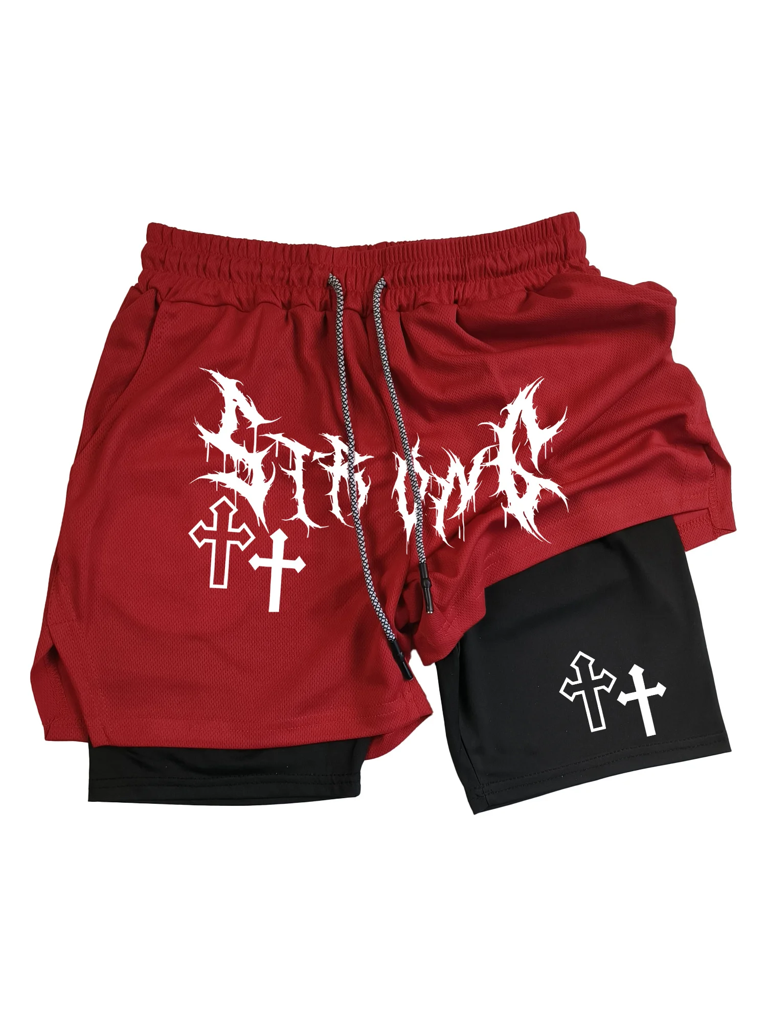 

Breathable and soft sports shorts with quick drying elastic waistband suitable for outdoor activities such as running