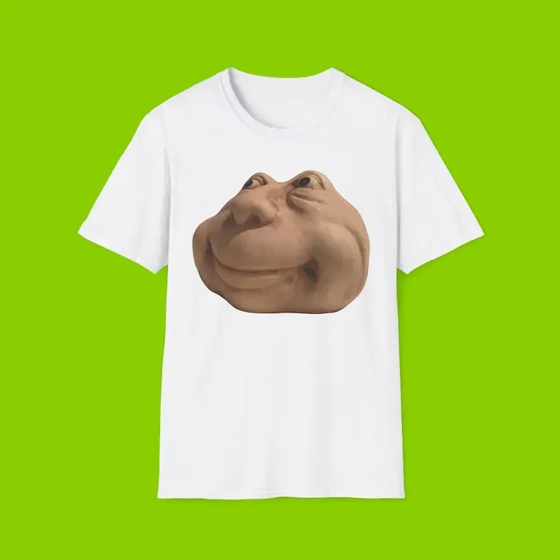 Funny fleshy face Shirt, Forsaken 007n7 Meme Graphic TShirt round neck Hip Hop Men Women Streetwear Tees Short Sleeve