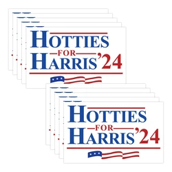 10pcs Hotties for Harris 2024 Stickers,Kamala Harris 2024 Presidential Campaign Decals,I'm be with her,Waterproof Car Stickers