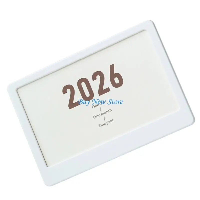 20CE 2026オフィスデスク組織のための調整可能な傾斜角度とフォトフレームを備えた多機能カレンダースタンド